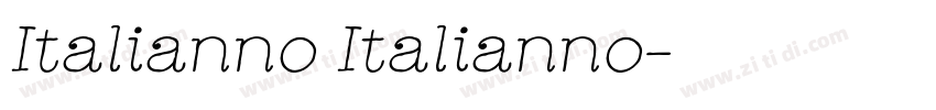 Italianno Italianno字体转换
